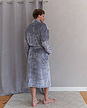 Халат чоловічий Модельер 25976 48-50 Сірий (15139), фото 6