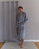 Халат чоловічий Модельер 25976 48-50 Сірий (15139), фото 7