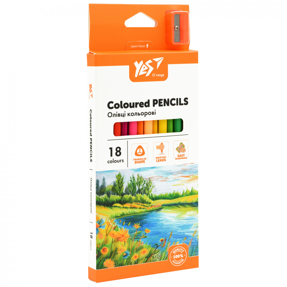 Набір кольорових олівців YES Orange Line 290739 18 кольорів ID 5052041