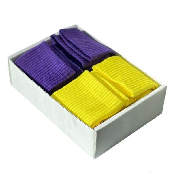 Чоловічі шкарпетки 1and1 36526 41-45 Фіолетово-жовтий 2 пари (36527), фото 1