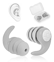 Тришарові ергономічні беруші для сну та захисту від шуму NCB-36 сірі