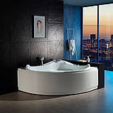 Гідромасажна ванна Golston G-L233 150х150х68 см кутова напівкруга джакузі с сидінням, фото 2