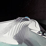 Гідромасажна ванна Golston G-L233 150х150х68 см кутова напівкруга джакузі с сидінням, фото 7