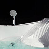 Гідромасажна ванна Golston G-L233 150х150х68 см кутова напівкруга джакузі с сидінням, фото 8