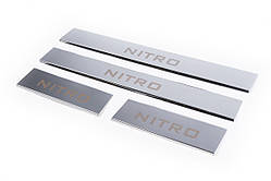 Накладки на пороги Carmos на верхню частину частину (нерж) для Dodge Nitro 2006-2011 рр