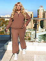 Спортивний костюм на флісі жіночий "Real" | Батал