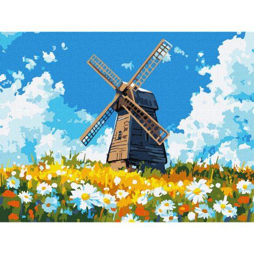 Картина за номерами "Млин посеред поля" 30х40 см [tsi280498-TSI], фото 1