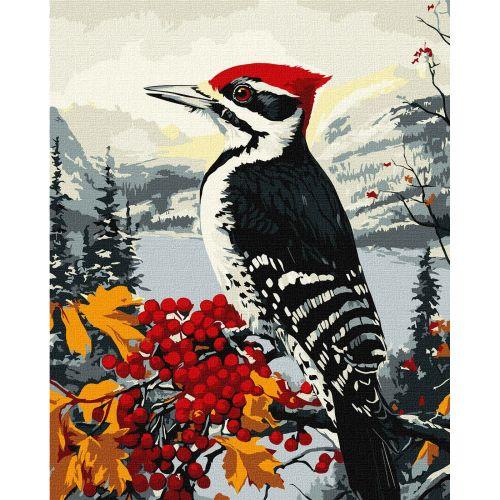 Картина за номерами "Дятел на гілці" 40х50 см [tsi280595-TSI], фото 1