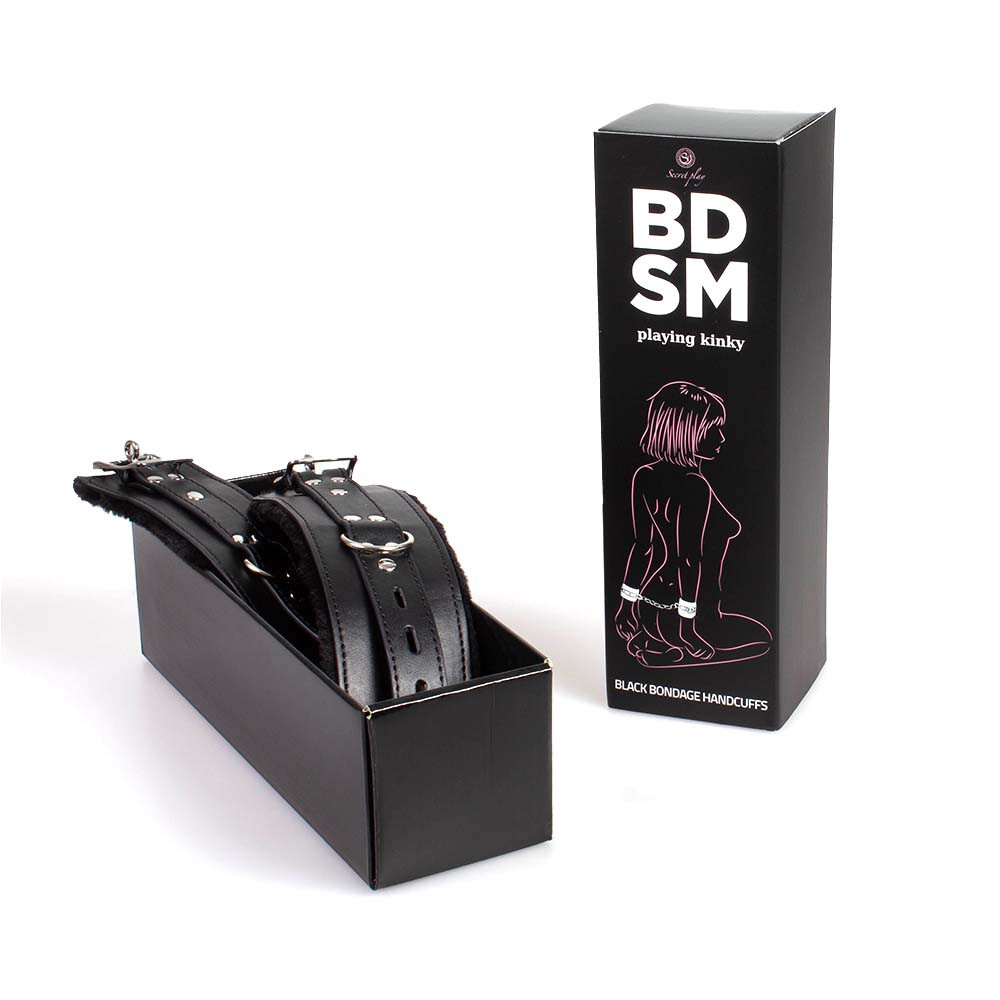 Наручники чорного кольору Secret Play Bondage Handcuffs Кайф, фото 1