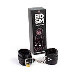 Наручники чорного кольору Secret Play Bondage Handcuffs Кайф, фото 2