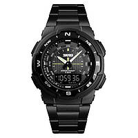 Военные часы с батарейкой SKMEI 1370BKWT, Часы для кемпинга и отдыха Надежные мужские наручные PH-84