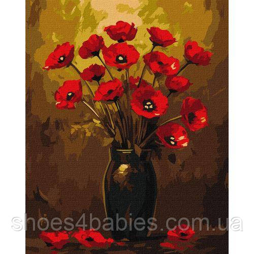 Картина по номерам "Букет маков" 40х50 см
