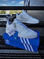 Кросівки Adidas Forum IE Адіас білі з натуральної шкіри чоловічі стильні нові 41-46