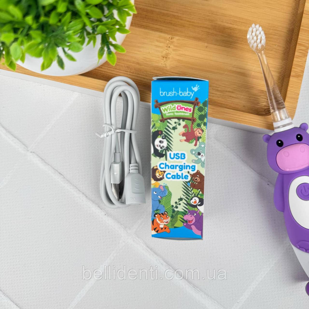 USB-кабель для дитячої електричної зубної щітки Brush-Baby WildOnes