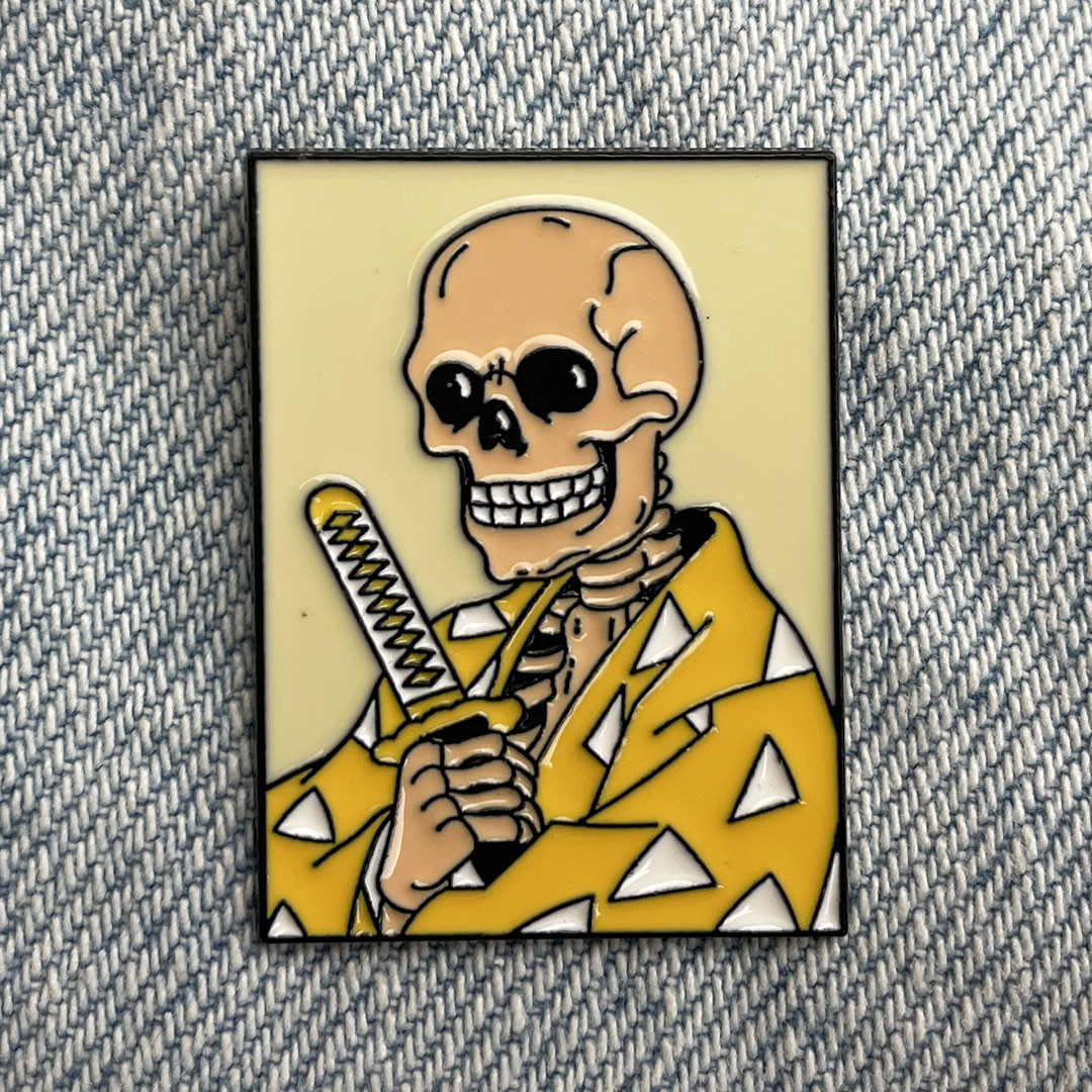 Пін NG - Demon Slayer - Zenitsu Agatsuma Skull, фото 1