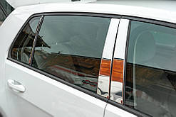 Накладки на стійки (нерж) для Volkswagen Golf 7/E-Golf 2012-2020 рр