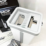Швабра і відро з віджимом spin Scratch Cleaning Easy Mop, Швабра для згону з підлоги OI-73, фото 8