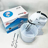 Міксер електричний побутовий Domotec, Ручний міксер-мішалка, Міксер для крему для обличчя CQ-23, фото 2