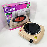 Варильна настільна плита DARIO, Плита побутова портативна, Компактна електронна плитка EM-88, фото 4