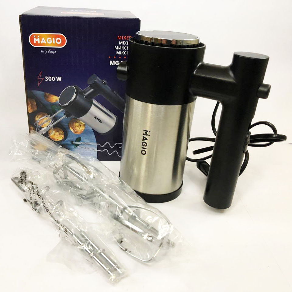 Міксер кухонний професійний MAGIO МG-231 300 Вт, Зручний міксер для кухні для кулінарних потреб RD-33, фото 1