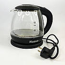 Чайник з дисковим нагріванням Magio МG-496 1 л 900 Вт, Безшумний електрочайник, Електрочайник фірмовий QH-11, фото 7