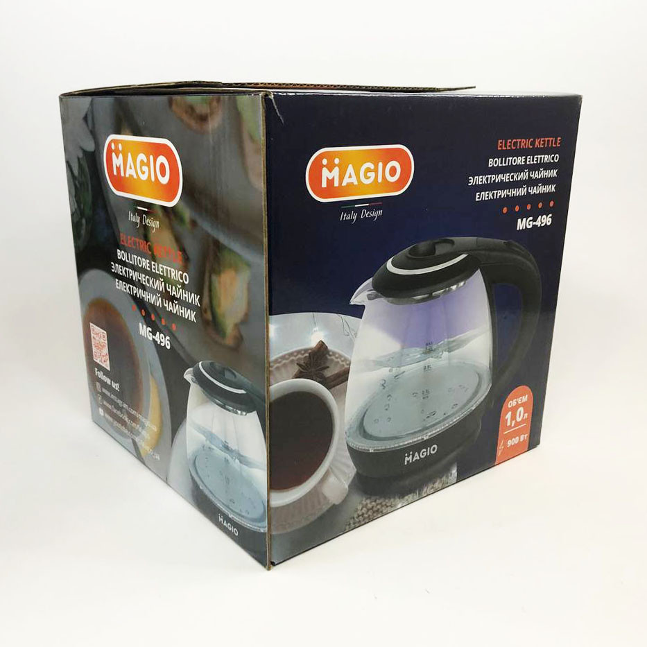 Потужний електричний чайник від розетки Magio, Електрочайник з підсвічуванням для кип'ятіння CH-49, фото 1