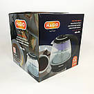 Чайник з дисковим нагріванням Magio МG-496 1 л 900 Вт, Безшумний електрочайник, Електрочайник фірмовий QH-11, фото 4