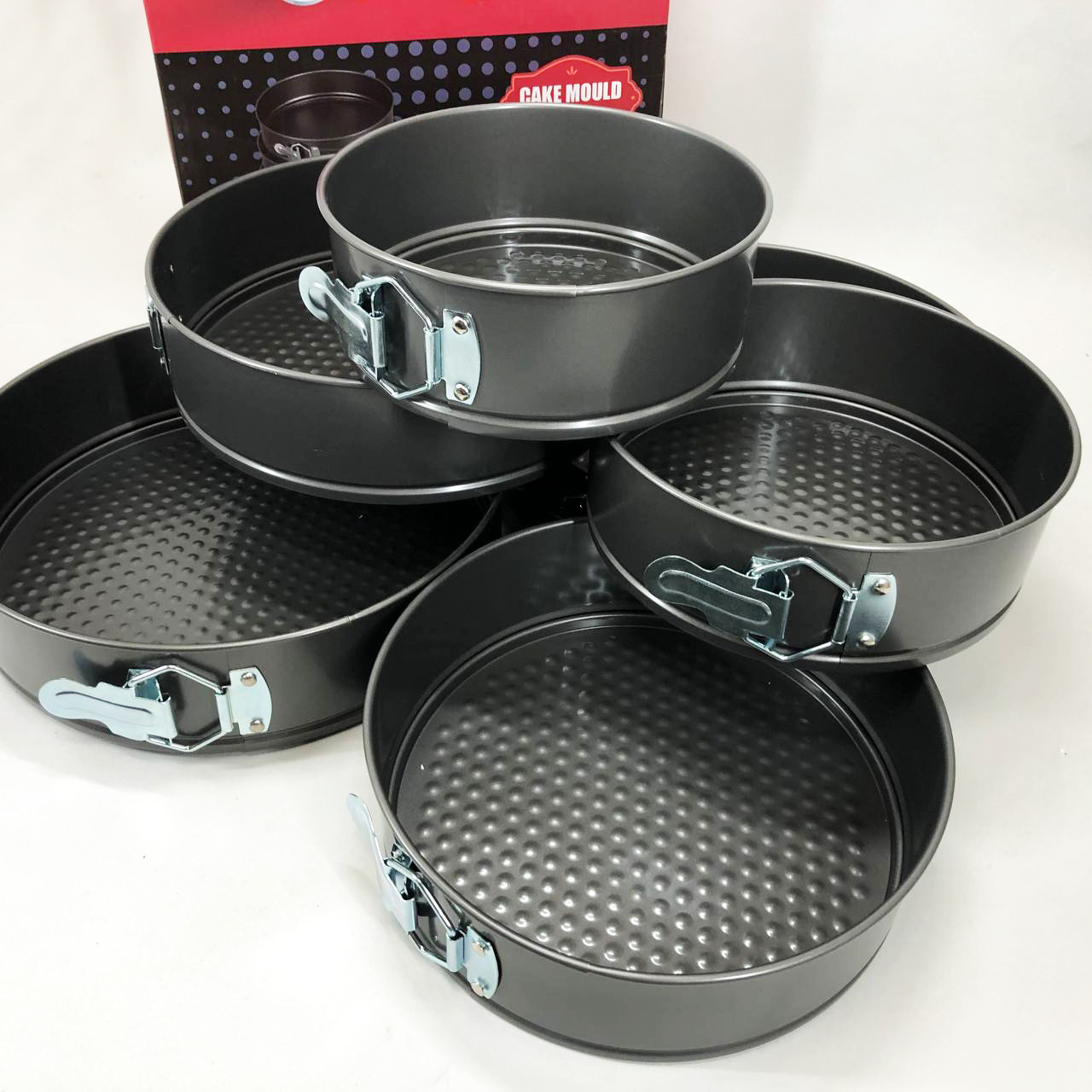 Форма роз'ємна антипригарна 3шт Unique UN-1701 6 шт, Набір форм для випічки паски KC-39, фото 1