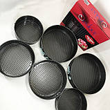 Форма роз'ємна антипригарна 3шт Unique UN-1701 6 шт, Набір форм для випічки паски KC-39, фото 3