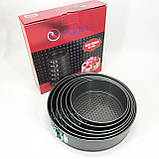 Форма роз'ємна антипригарна 3шт Unique UN-1701 6 шт, Набір форм для випічки паски KC-39, фото 4