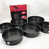 Форма роз'ємна антипригарна 3шт Unique UN-1701 6 шт, Набір форм для випічки паски KC-39, фото 5