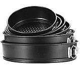 Форма роз'ємна антипригарна 3шт Unique UN-1701 6 шт, Набір форм для випічки паски KC-39, фото 7