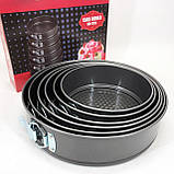 Форма роз'ємна антипригарна 3шт Unique UN-1701 6 шт, Набір форм для випічки паски KC-39, фото 8