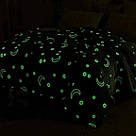 Пухнастий плед сірий із зірками, Ковдра з зірками що світиться в темряві, Плюшева ковдра що світиться XF-59, фото 2