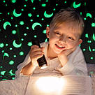 Пухнастий плед сірий із зірками, Ковдра з зірками що світиться в темряві, Плюшева ковдра що світиться XF-59, фото 3