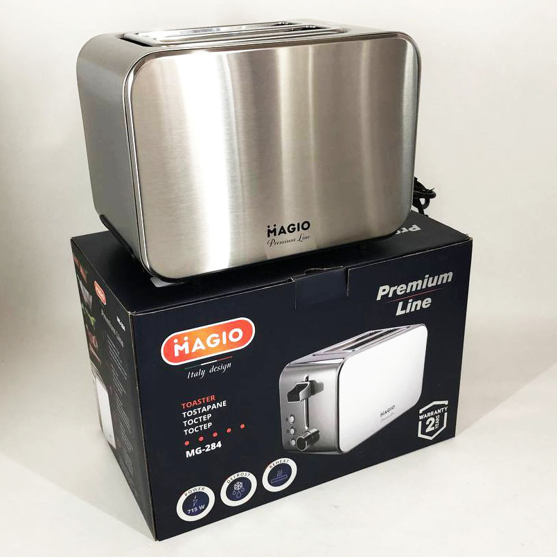 Тостер для прожарювання хліба Magio, Тостер для хрустких бутербродів Легкий у використанні GP-57, фото 1