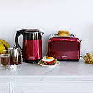 Тостер на 2 скибочки з терморегулятором Magio MG-286, Тостер подвійний для замороженого хліба LB-14, фото 5