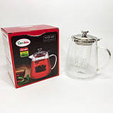 Скляні чайники для заварювання трав'яного чаю Con, Скляний чайник з фільтром для заварювання чаю CP-90, фото 10