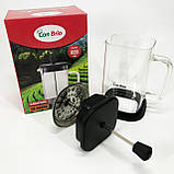 Домашній френч-прес Con Brio 600 мл CB-6660B, Френч-прес для кави до кавоварки, Красивий заварник EO-78, фото 5