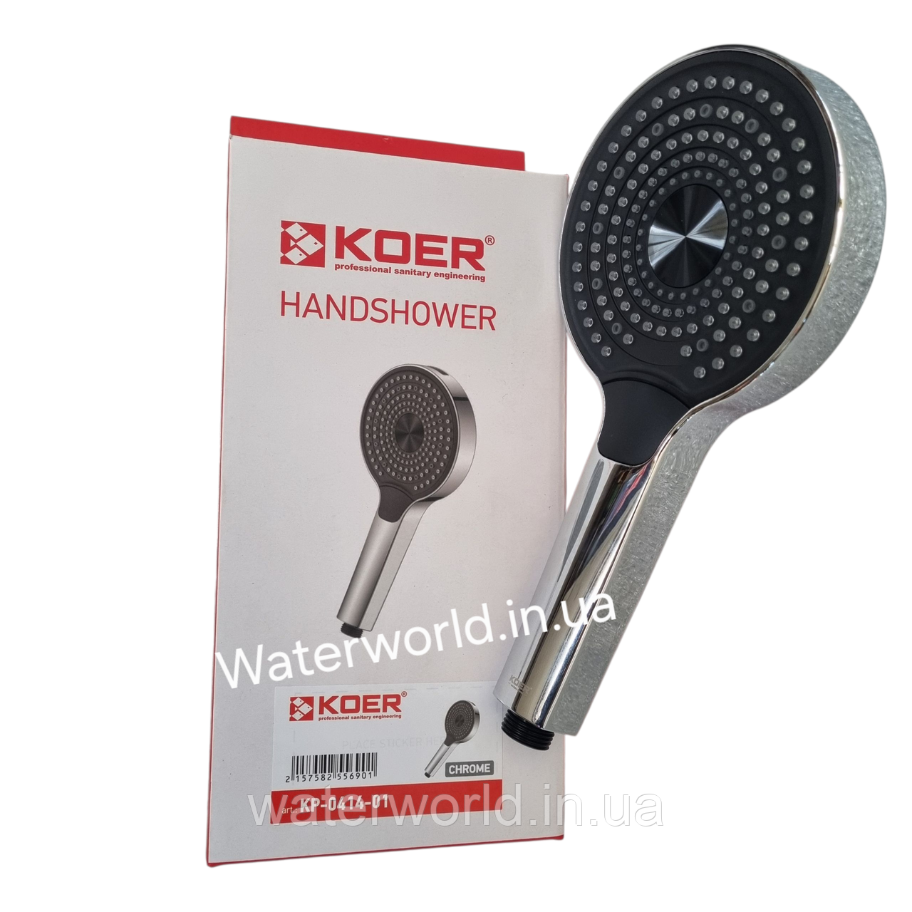 Лійка для душу (4-е режими) TM.KOER Чехія KP-0414-01 Chrome