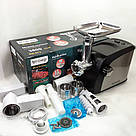 Електром'ясорубка з реверсом і насадкою для ковбаси, Електром'ясорубка з насадкою для ковбаси WB-74, фото 4