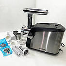 Електром'ясорубка з реверсом і насадкою для ковбаси, Електром'ясорубка з насадкою для ковбаси WB-74, фото 9