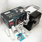 Електром'ясорубка для кухні, М'ясорубка для домашнього приготування м'яса 'сосисок XH-63, фото 7