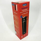 Термокружка вакуумна з поїлкою, Довговічний термос з вакуумною ізоляцією, Термос для чаю помповий JG-42, фото 5