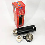 Термокружка вакуумна з поїлкою, Довговічний термос з вакуумною ізоляцією, Термос для чаю помповий JG-42, фото 7