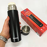Термокружка вакуумна з поїлкою, Довговічний термос з вакуумною ізоляцією, Термос для чаю помповий JG-42, фото 8