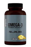 Жирні кислоти SPORTER Omega 3 Premium Concentrate 750 mg EPA&DHA  60 капсул