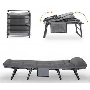 Шезлонг лежак ліжко розкладне Bonro B2002-4 темно-зелений, фото 3