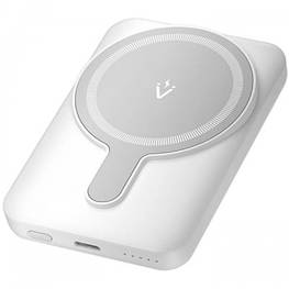 Батарея універсальна Vention Magnetic Wireless 5000mAh 20W 3A, PD USB-C, Light Indicator, White (FHSW0) - оригінал