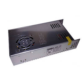 Блок живлення металевий 12В 25А 300Вт, 3-кан для LED-стрічок CCTV, UAlectric - оригінал